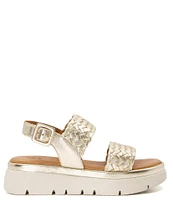 Dune London Lorris Woven Leather Platform Sandals