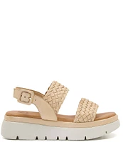 Dune London Lorris Woven Leather Platform Sandals