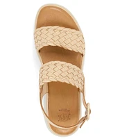 Dune London Lorris Woven Leather Platform Sandals