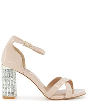 Dune London Malenas Patent Jewel Embellished Dress Sandals