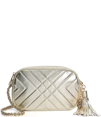 Dune London Premium Collection Chancery Metallic Crossbody Bag