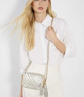 Dune London Premium Collection Chancery Metallic Crossbody Bag