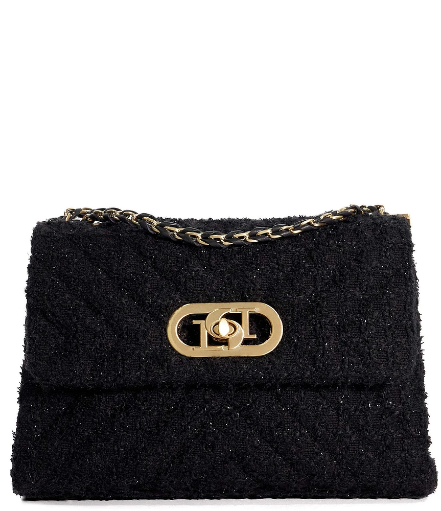 Dune London Premium Collection Regent Boucle Shoulder Bag