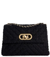 Dune London Premium Collection Regent Boucle Shoulder Bag