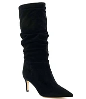 Dune London Suede Slouchy Dress Boots