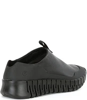 ECCO Gruuv Leather Contrast Stitch Color Pop Sneakers