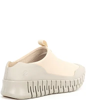 ECCO Gruuv Leather Contrast Stitch Color Pop Sneakers