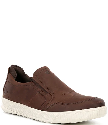 ECCO Men's Byway Slip-On Leather Sneakers