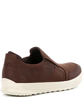 ECCO Men's Byway Slip-On Leather Sneakers