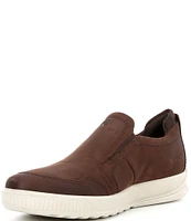 ECCO Men's Byway Slip-On Leather Sneakers