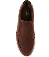 ECCO Men's Byway Slip-On Leather Sneakers