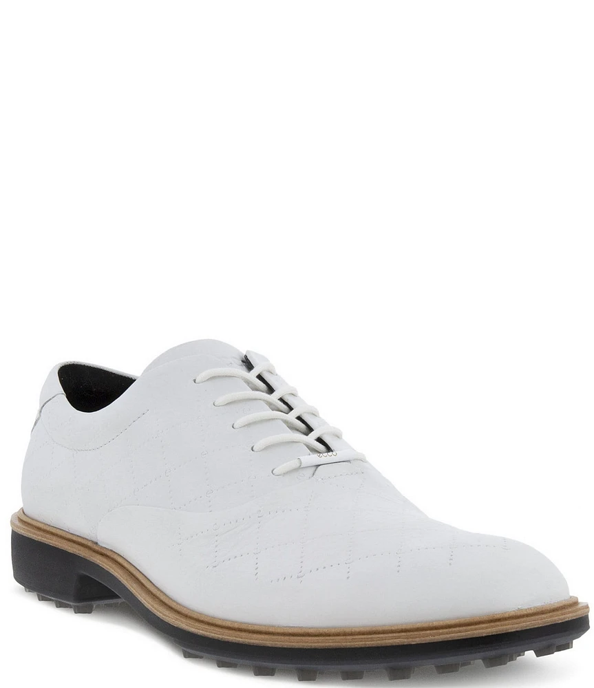 ECCO Men's Classic Hybrid Water-Repellent Leather Golf Shoes