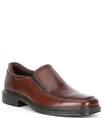 ECCO Men's Helsinki 2.0 Leather Apron Toe Slip-Ons