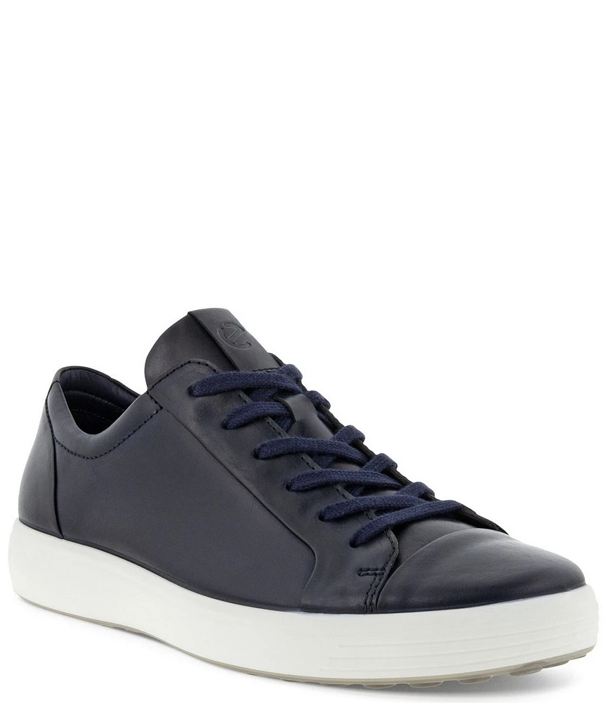 ECCO Men's Soft 7 City Leather Lace-Up Sneakers