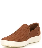 ECCO Men's Soft 7 Woven Slip Ons