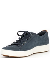 ECCO Men's Soft VII Nubuck Leather Sneakers