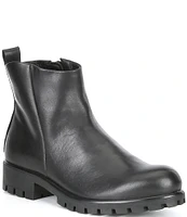 ECCO Women's Modtray Water Resistant Leather Chunky Lug Sole Ankle Boots