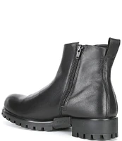 ECCO Women's Modtray Water Resistant Leather Chunky Lug Sole Ankle Boots