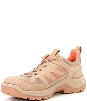 ECCO Offroad Premium Leather Lace Up Sneakers