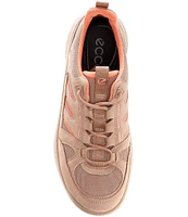 ECCO Offroad Premium Leather Lace Up Sneakers