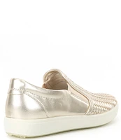 ECCO Soft 7 Woven Leather Slip-On II Sneakers