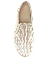 ECCO Soft 7 Woven Leather Slip-On II Sneakers