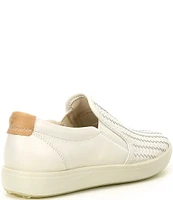 ECCO Soft 7 Woven Leather Slip-On II Sneakers