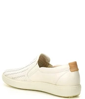 ECCO Soft 7 Woven Leather Slip-On II Sneakers