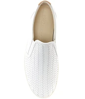 ECCO Soft 7 Woven Leather Slip-On II Sneakers