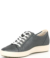 ECCO Women's Soft VII Leather Lace-Up Sneakers