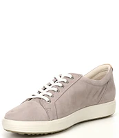 ECCO Women's Soft VII Leather Lace-Up Sneakers