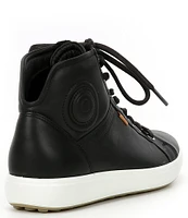 ECCO Women's Soft 7 High Top Leather Sneakers