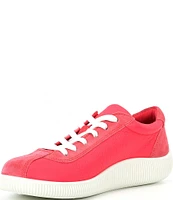 ECCO Women's Soft Zero Leather Lace Up Sneakers