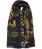 Echo Leopard Big Stretch Scarf Wrap