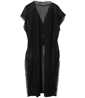 Echo Longline Eyelet Tie Front Duster