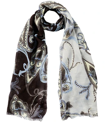 Echo Paisley Split Scarf Wrap