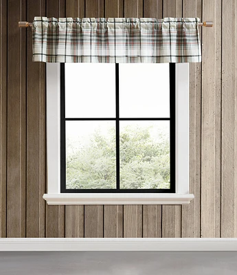 Eddie Bauer Alder Plaid Window Pole Top Valance