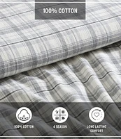 Eddie Bauer Beacon Hill Plaid Flannel Sheet Set