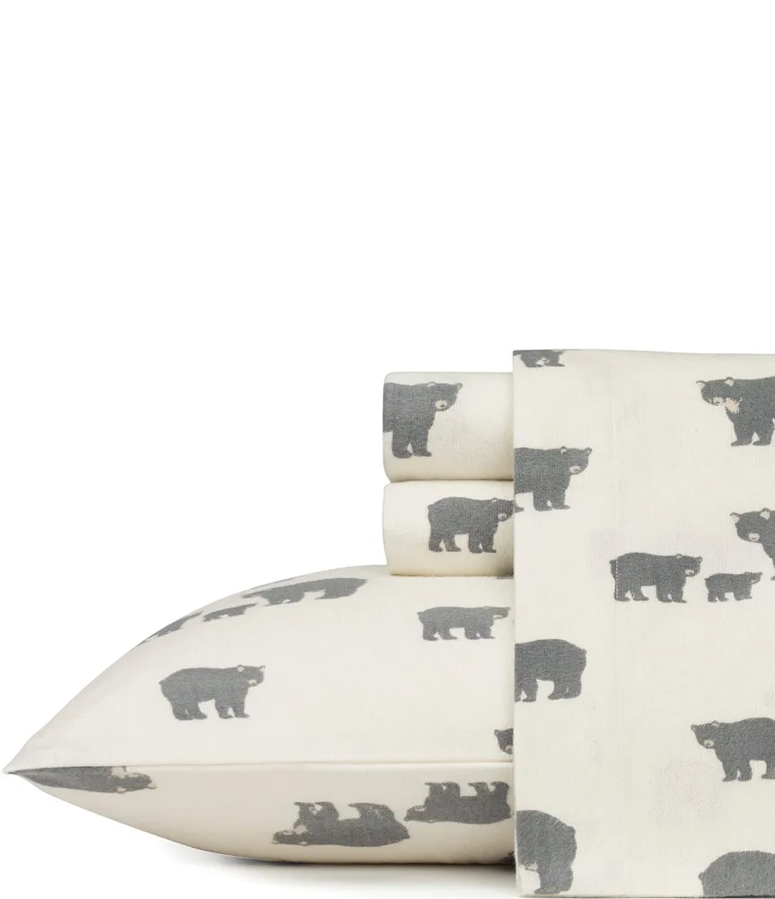 Eddie Bauer Bear Family Flannel Sheet Set