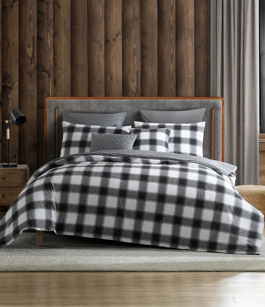 Eddie Bauer Canyon Buffalo Check Plaid Comforter Bonus Set