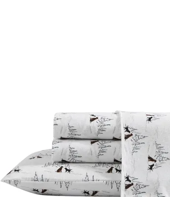 Eddie Bauer Dog Friends Printed Flannel Sheet Set