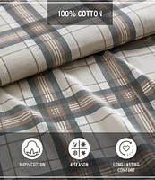 Eddie Bauer Edgewood Plaid Flannel Sheet Set