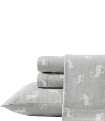 Eddie Bauer Elk Grove Print Flannel Sheet Set