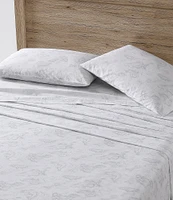 Eddie Bauer Fish Atol Grey Cotton Percale Sheet Set