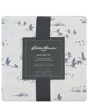 Eddie Bauer Geese Meadow Printed Flannel Sheet Set