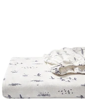 Eddie Bauer Geese Meadow Printed Flannel Sheet Set