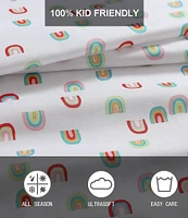 Eddie Bauer Kids' Sunnyvale Rainbow Microfiber Sheet Set