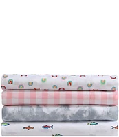 Eddie Bauer Kids' Sunnyvale Rainbow Microfiber Sheet Set