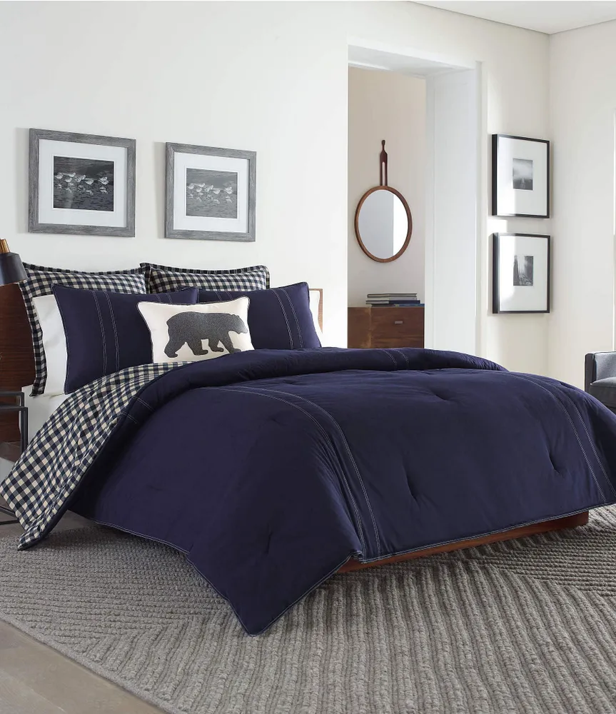 Eddie Bauer Kingston Navy Comforter Mini Set