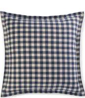 Eddie Bauer Kingston Navy Plaid Euro Shams, Set of 2